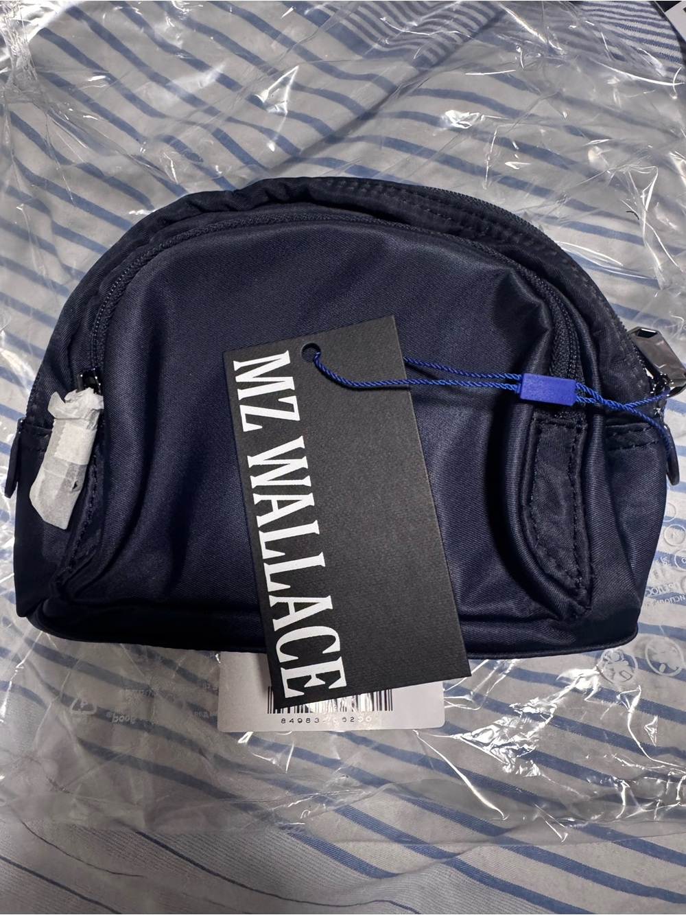 MZ Wallace Navy Dawn Waverly Cosmetic Pouch